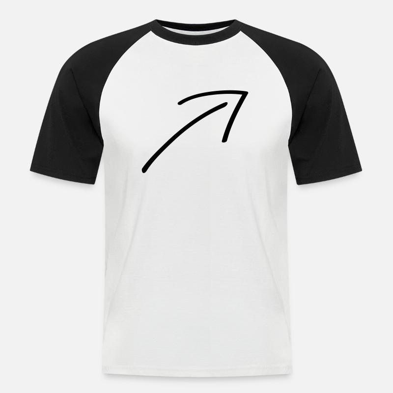 Arrow - Men's Baseball T-Shirt - white/black