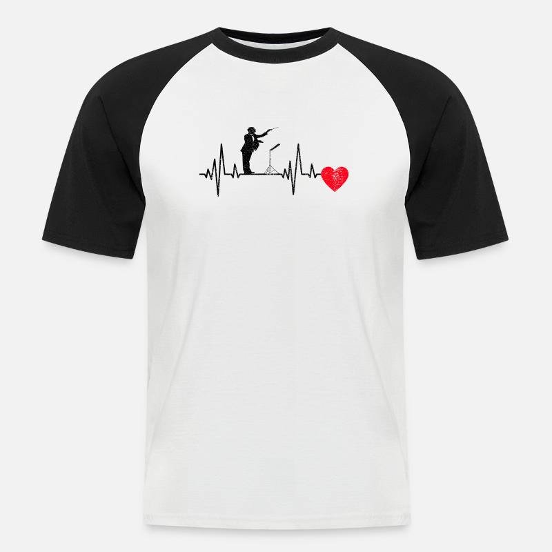 Dirigenten Geschenk Dirigieren Musik Dirigent - Männer Baseball-T-Shirt - Weiß/Schwarz