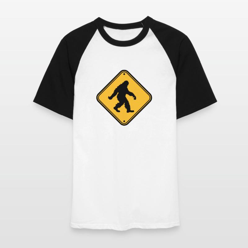 Shield note hazard caution caution zone warnun Men's Baseball T-Shirt