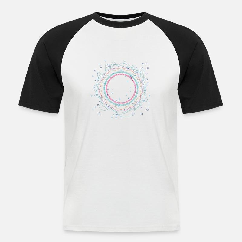Data Science - Männer Baseball-T-Shirt - Weiß/Schwarz