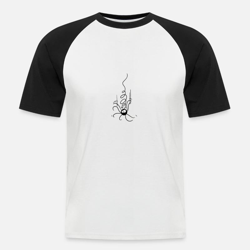 Beth Die Spinne - Der Fall - Männer Baseball-T-Shirt - Weiß/Schwarz