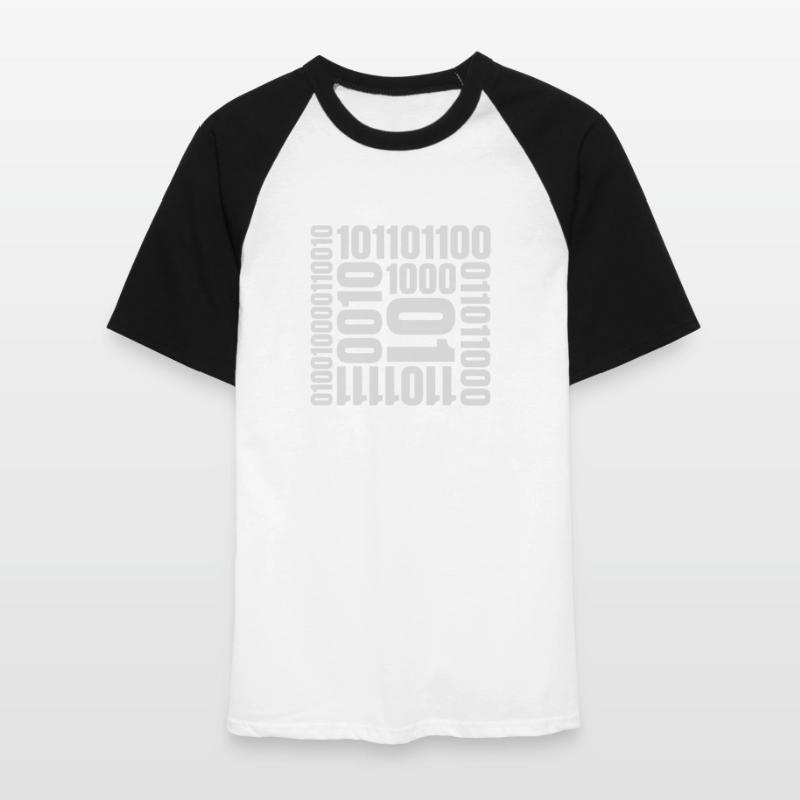 Binär Code Programm Sprache Männer Baseball-T-Shirt