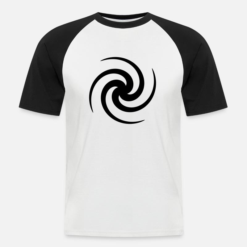 Turn - Men's Baseball T-Shirt - white/black