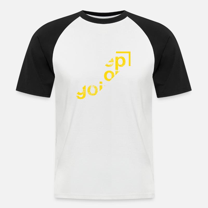 keep on going, Perseverance - Men's Baseball T-Shirt - white/black