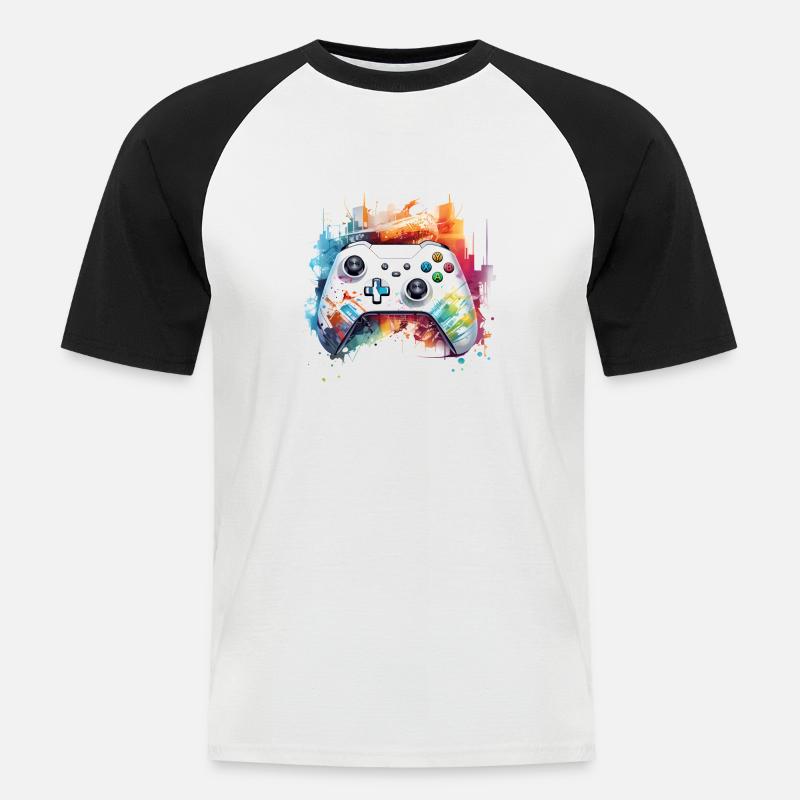 Master Controller - Einzigartiges Design! - Männer Baseball-T-Shirt - Weiß/Schwarz