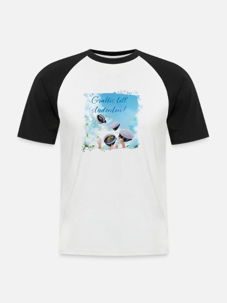 Abschlussfeier 2024 Abiturfeier - Männer Baseball-T-Shirt - Weiß/Schwarz
