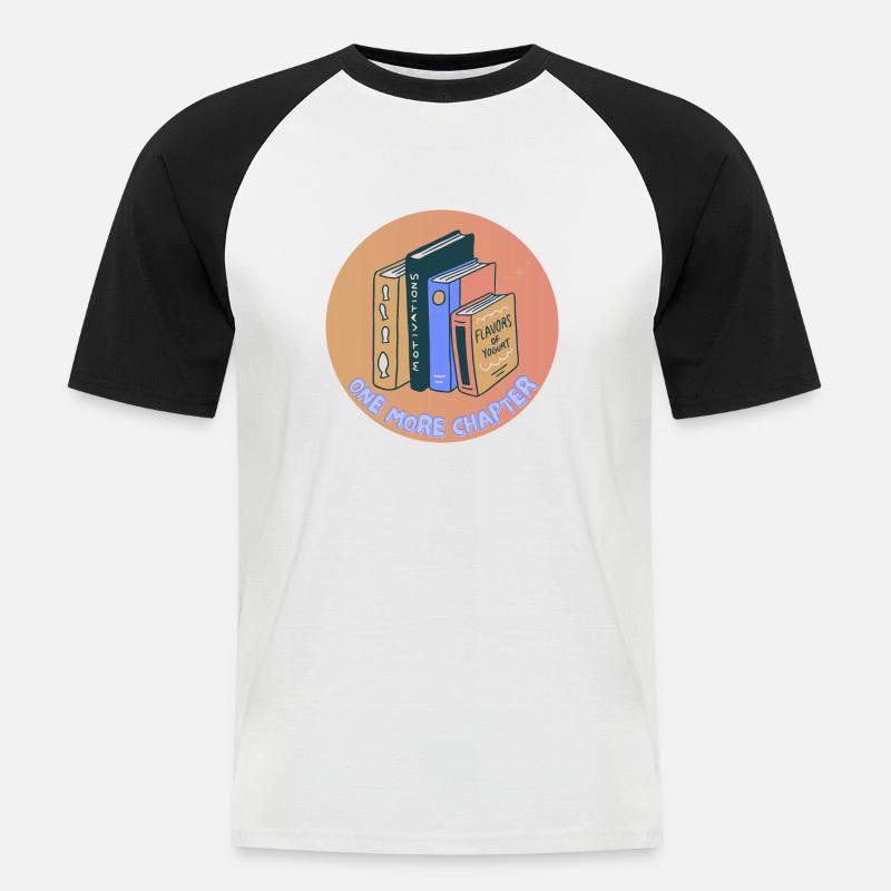 Noch ein Kapitel - Männer Baseball-T-Shirt - Weiß/Schwarz