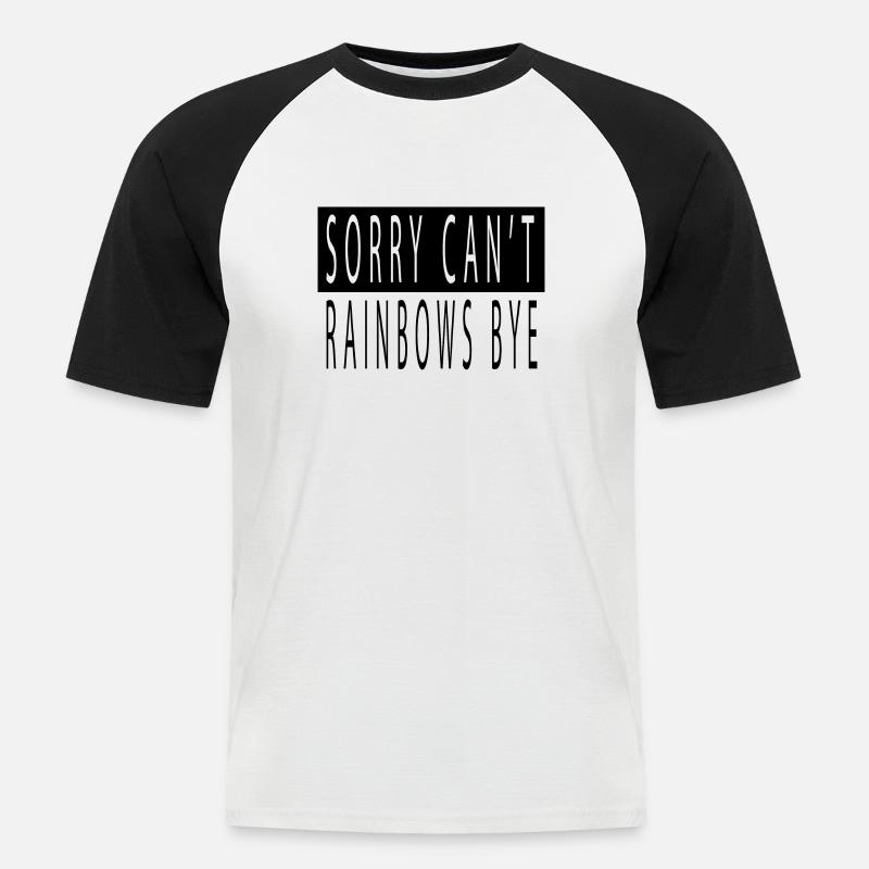bisexual same rights statement women - Männer Baseball-T-Shirt - Weiß/Schwarz