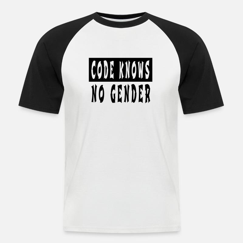 computers gift computer humour awesome gift idea - Men's Baseball T-Shirt - white/black