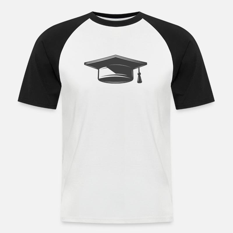 High School Abschluss - Männer Baseball-T-Shirt - Weiß/Schwarz