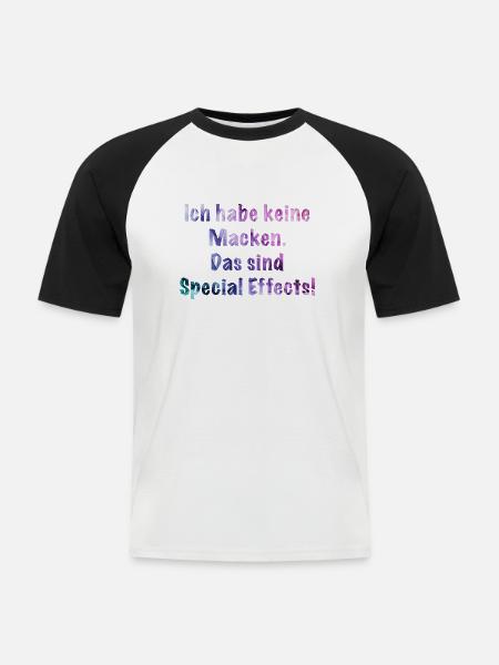 I have no quirks. - Men's Baseball T-Shirt - white/black