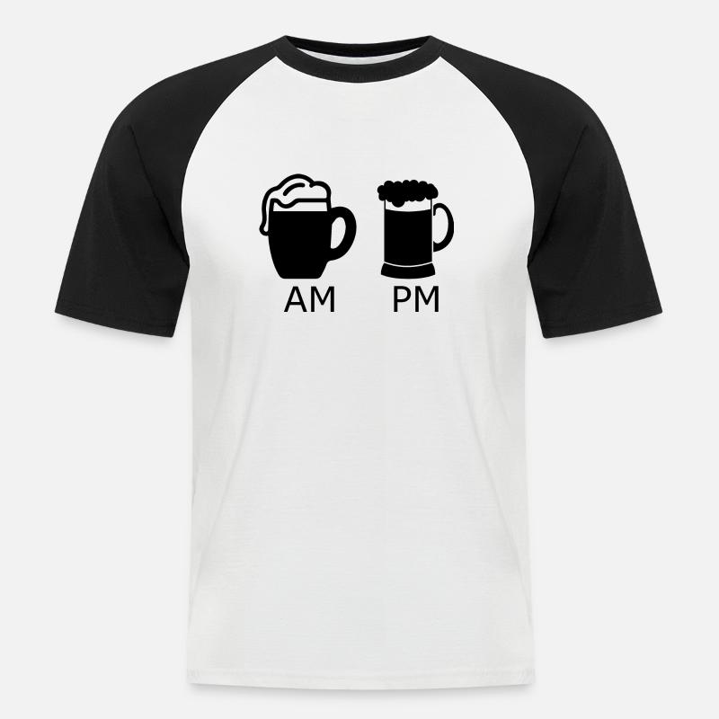 Diving Dive tauchen - Männer Baseball-T-Shirt - Weiß/Schwarz