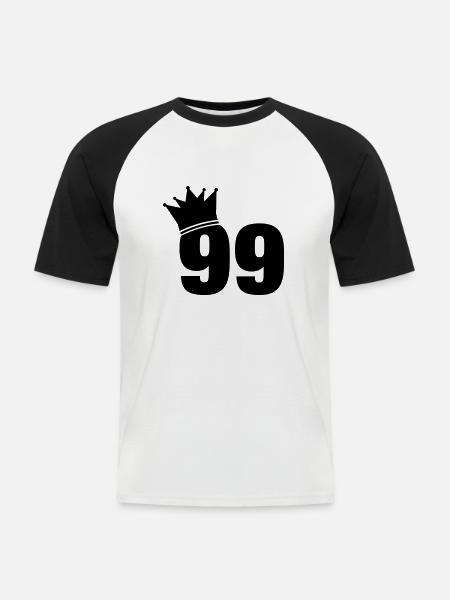 99_krone_f1 - Men's Baseball T-Shirt - white/black