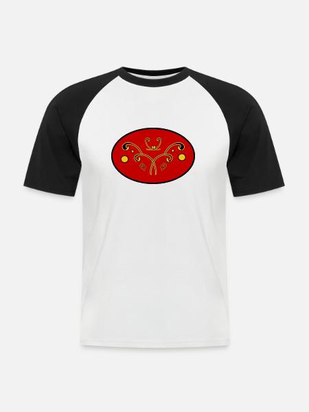 Exquisite - Men's Baseball T-Shirt - white/black