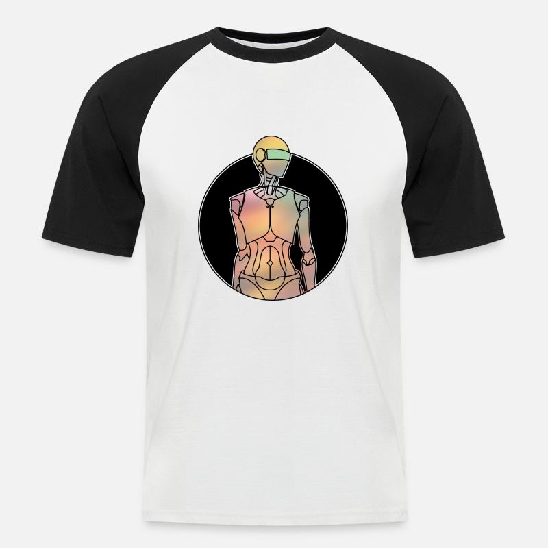 Android - Artificial intelligence - Men's Baseball T-Shirt - white/black