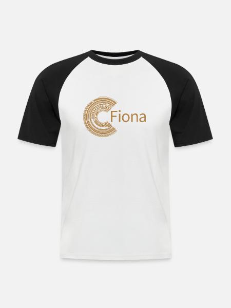 For Fiona - Men's Baseball T-Shirt - white/black