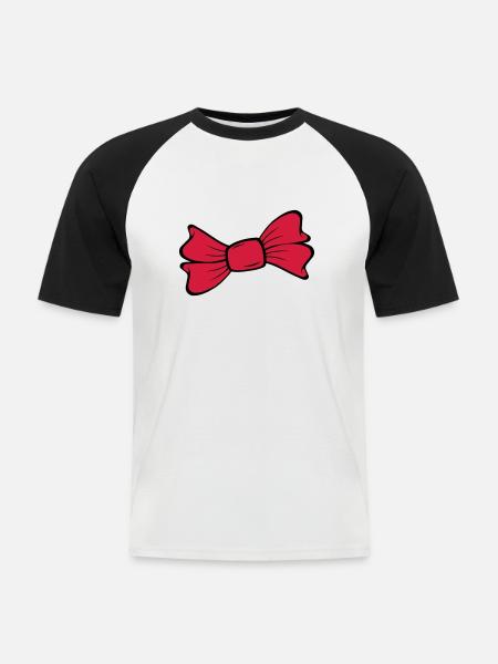 Loop - Men's Baseball T-Shirt - white/black