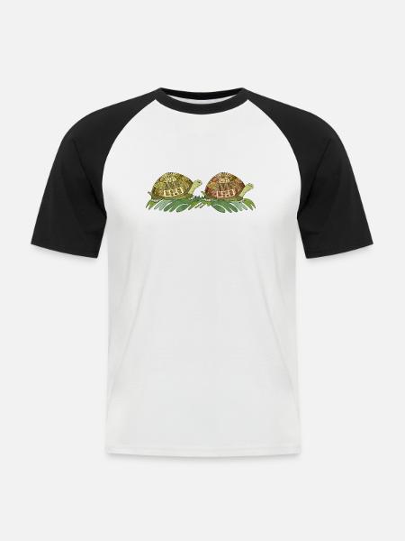 Turtles - Men's Baseball T-Shirt - white/black