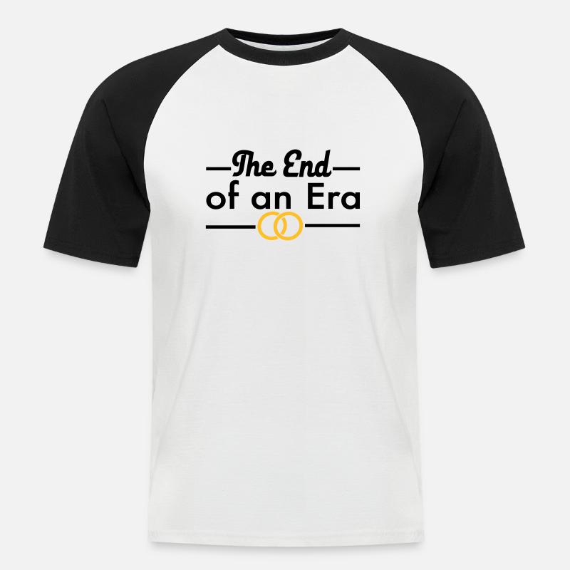 Junggesellenabschied - Männer Baseball-T-Shirt - Weiß/Schwarz