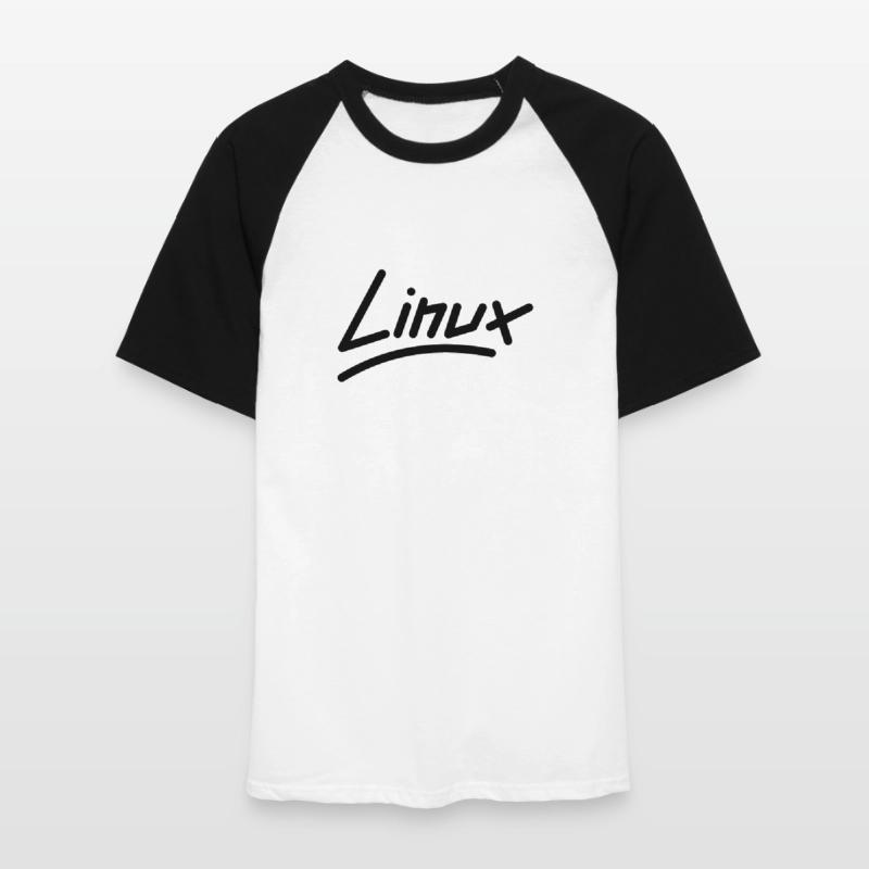Linux - Vector Men's Baseball T-Shirt