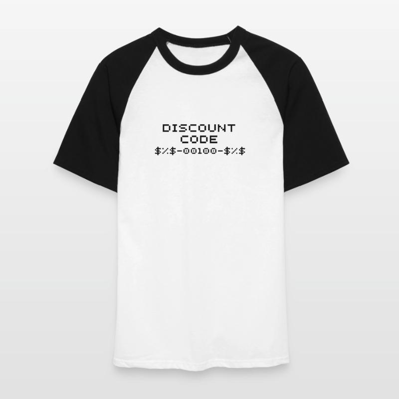 Code de réduction/code de rabais T-shirt baseball manches courtes Homme