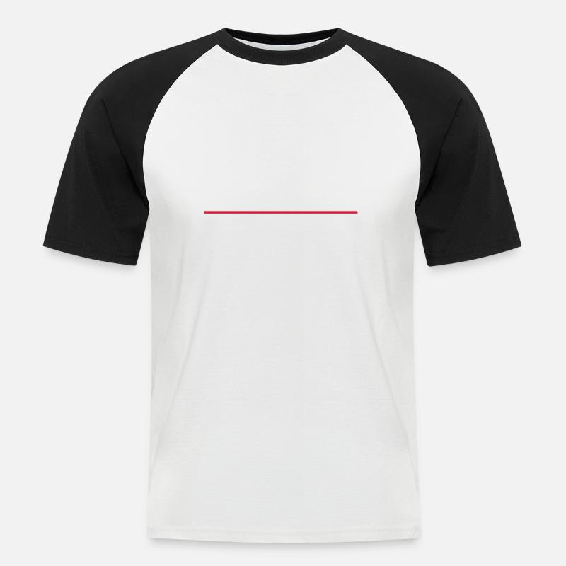 I hate being bipolar - Männer Baseball-T-Shirt - Weiß/Schwarz