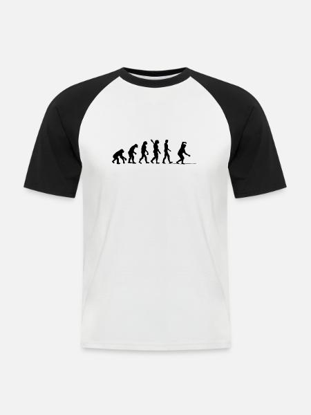 Slackline Gift Slackliner Tricklining - Men's Baseball T-Shirt - white/black