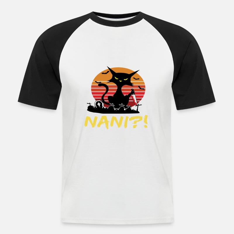 Nani - Männer Baseball-T-Shirt - Weiß/Schwarz
