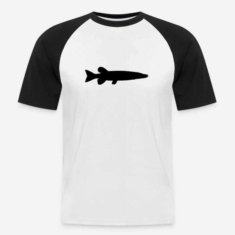 Luce - Männer Baseball-T-Shirt - Weiß/Schwarz