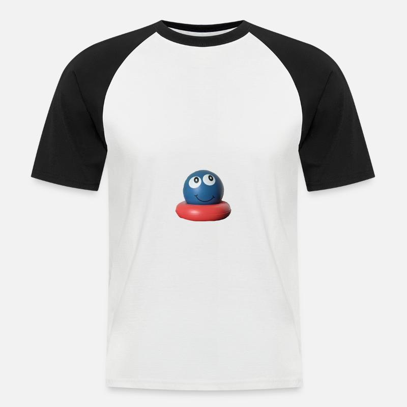 Friday - Männer Baseball-T-Shirt - Weiß/Schwarz
