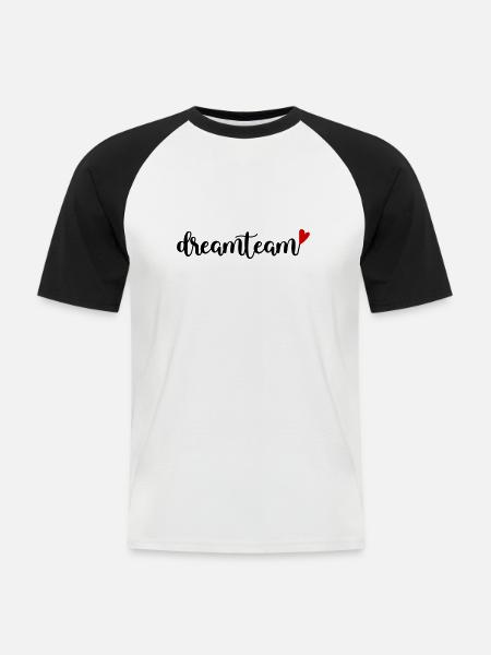 Dream Team - Men's Baseball T-Shirt - white/black