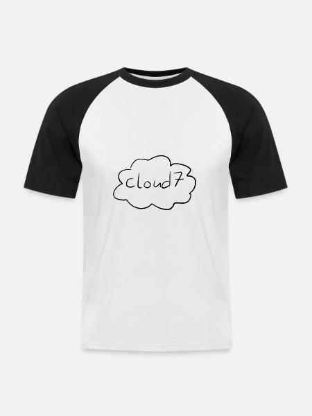 Seventh heaven - Men's Baseball T-Shirt - white/black