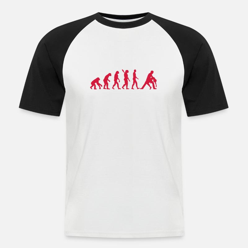 Salsa - Männer Baseball-T-Shirt - Weiß/Schwarz