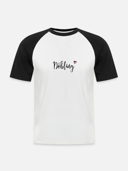 Döbling Bezirk Wien - Männer Baseball-T-Shirt - Weiß/Schwarz