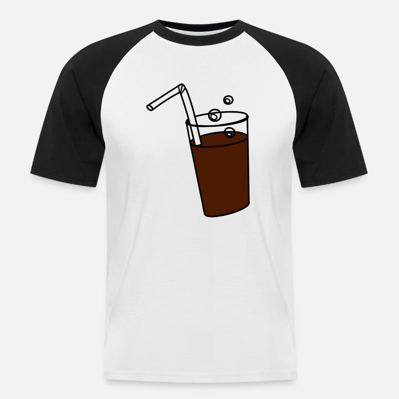Brause - Männer Baseball-T-Shirt - Weiß/Schwarz