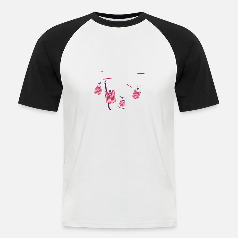 Barbershopper, Harmonie, Singen, Geschenkidee - Männer Baseball-T-Shirt - Weiß/Schwarz