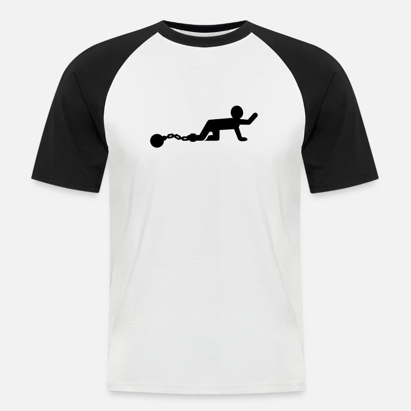 Junggesellenabschied - Männer Baseball-T-Shirt - Weiß/Schwarz