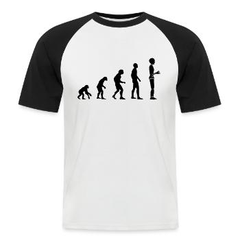 Artificial intelligence - Men's Baseball T-Shirt - white/black - Front - Nik (191cm)