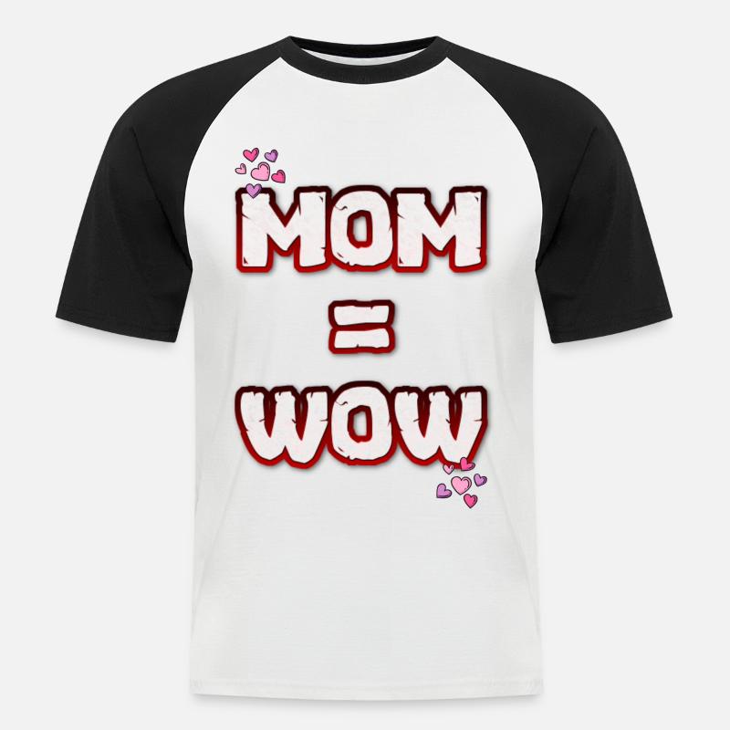 Muttertag Muttertag - Männer Baseball-T-Shirt - Weiß/Schwarz