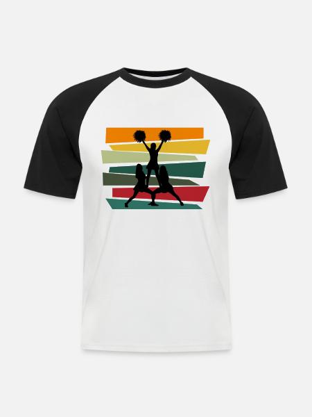 Cheerleading Cheerleader Gift - Men's Baseball T-Shirt - white/black