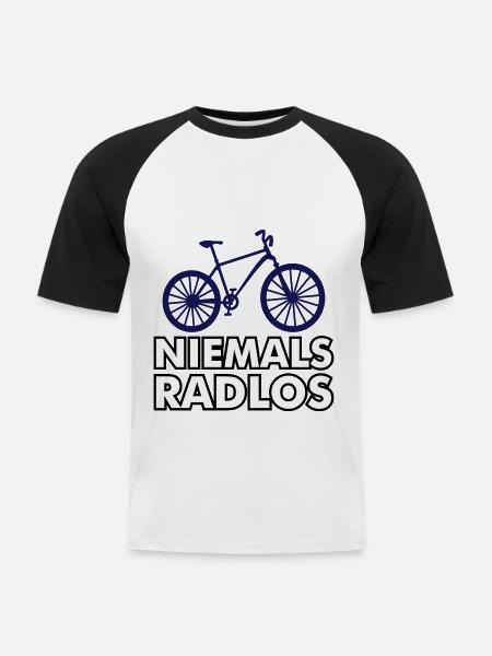 Farrad + Geschenke - Männer Baseball-T-Shirt - Weiß/Schwarz