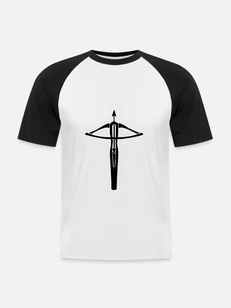 Crossbow - Men's Baseball T-Shirt - white/black