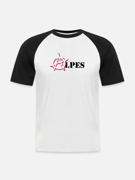 Anarchy Alps - Men's Baseball T-Shirt - white/black