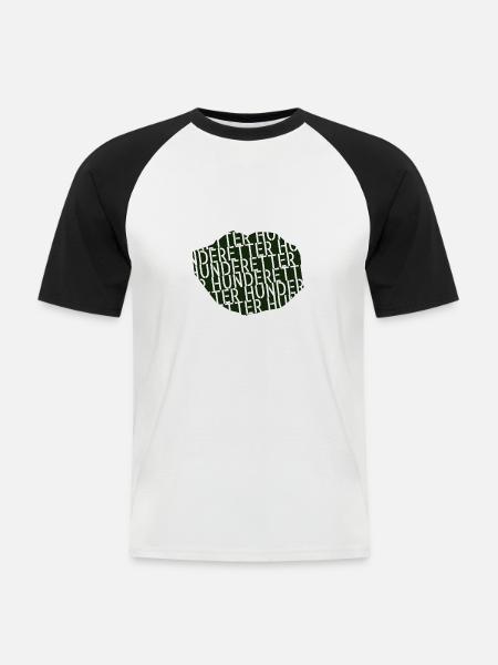 lustiger spruch umweltschutz geschenkidee - Männer Baseball-T-Shirt - Weiß/Schwarz