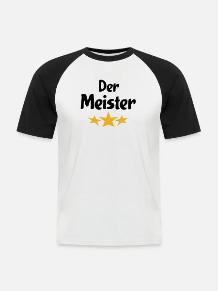 Funny gifts for the - Men's Baseball T-Shirt - white/black