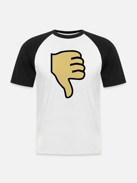 2541614 15419361 thumbs - Men's Baseball T-Shirt - white/black