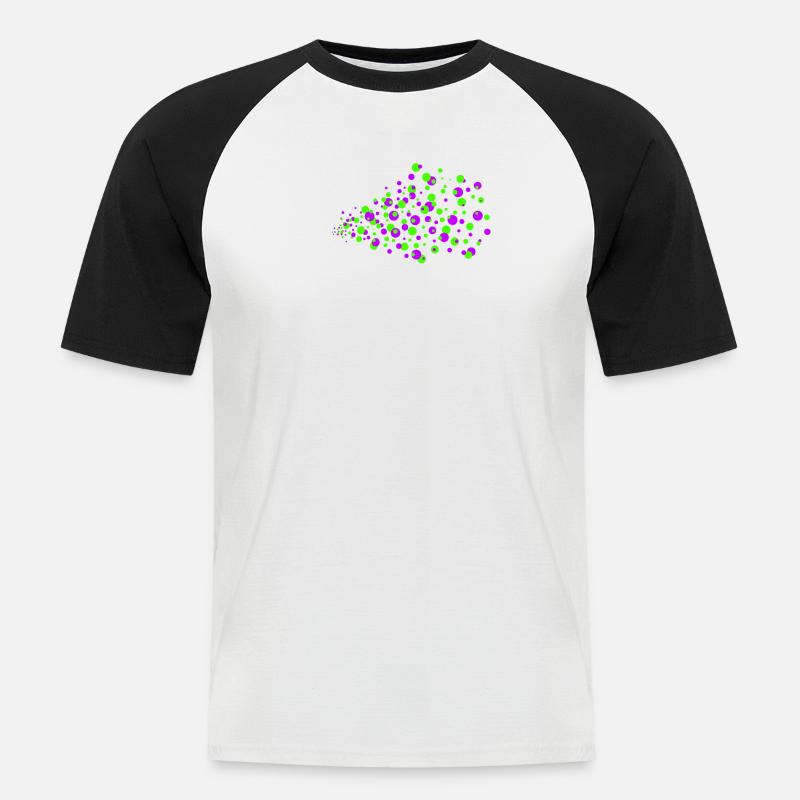 Graffiti Sprayer Spraydose Kunst Strassenkunst - Männer Baseball-T-Shirt - Weiß/Schwarz