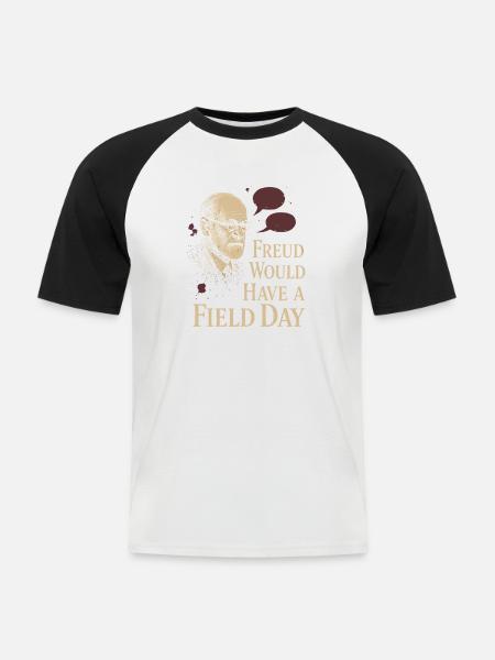 Future psychologist diagnose me - Men's Baseball T-Shirt - white/black