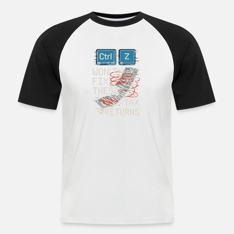 Buchhaltungsstudent Cpa Im Training Excel -witze - Männer Baseball-T-Shirt - Weiß/Schwarz