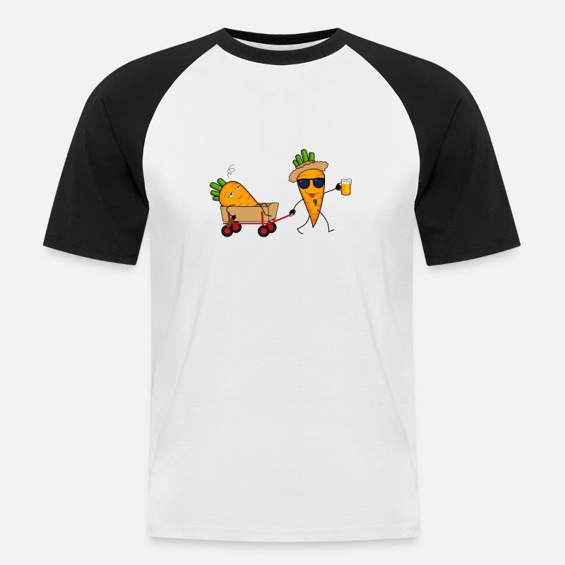 Marpinger Morde - Männer Baseball-T-Shirt - Weiß/Schwarz